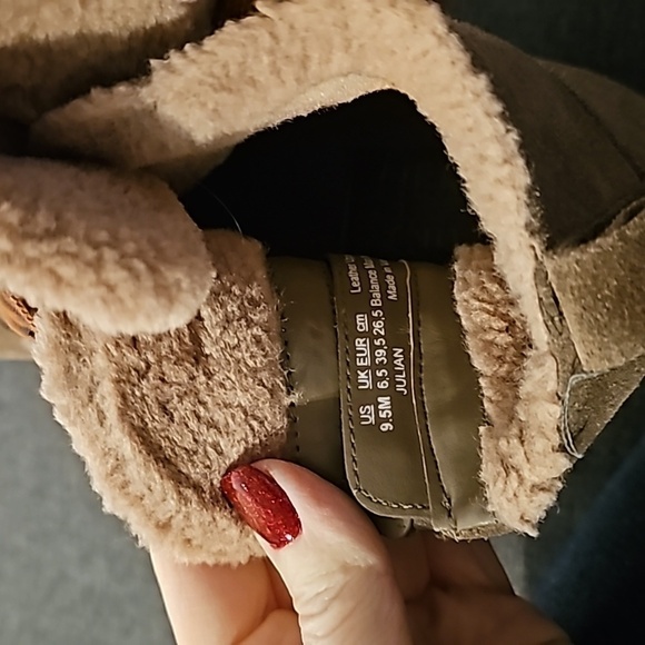 Naturalizer sz 9.5 Julian Shearling Hiker Booties hiking Waterproof boots - Picture 9 of 10